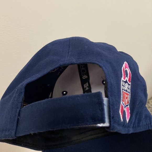 New England Patriots NFL Hat New Era Breast Cancer Awareness Ribbon Adjustable - Picture 4 of 4